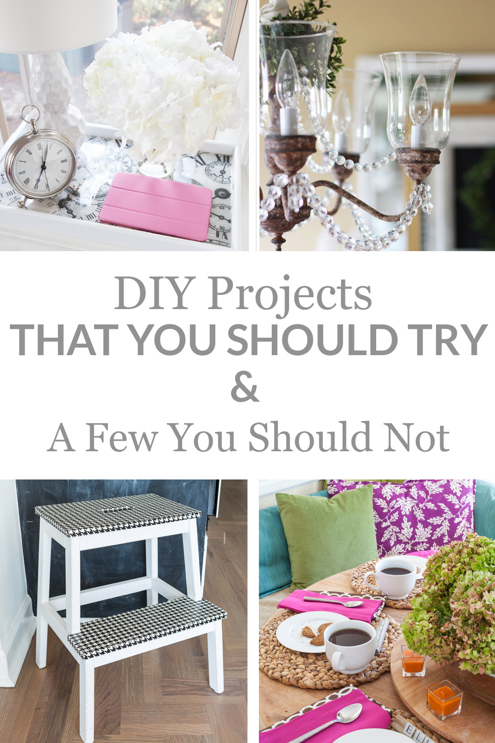  4 images of DIY projects that you should try. 