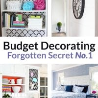 Budget decorating idea graphic