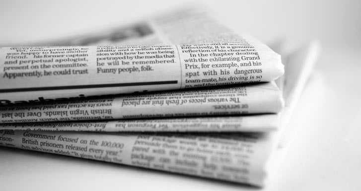 stack of newspapers