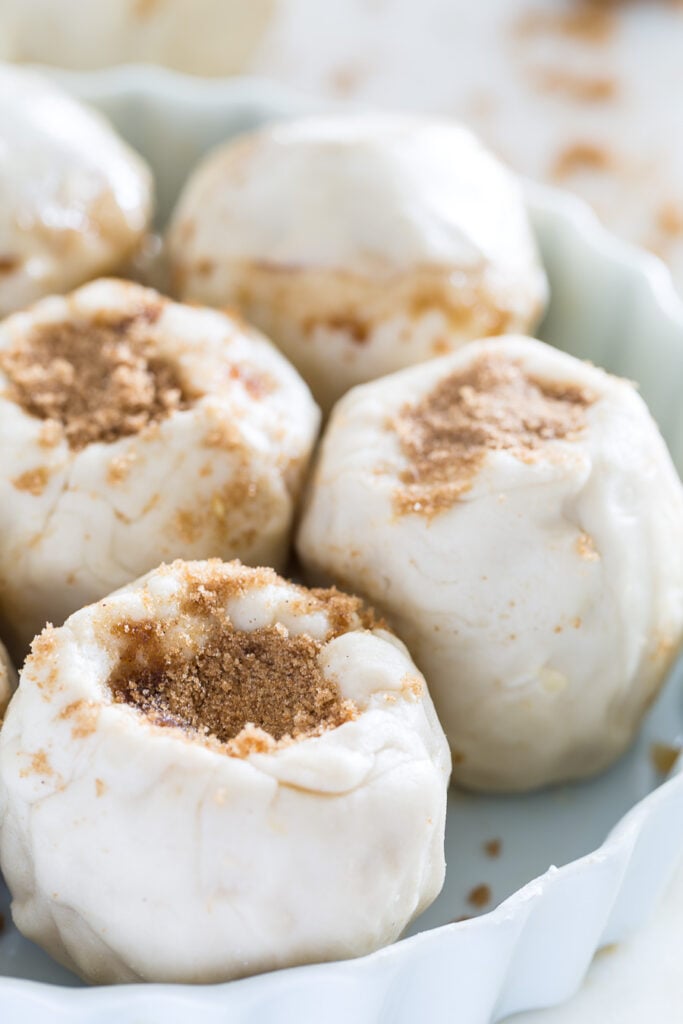 Baked Apples with Cinnamon filling called Apple Cannonballs