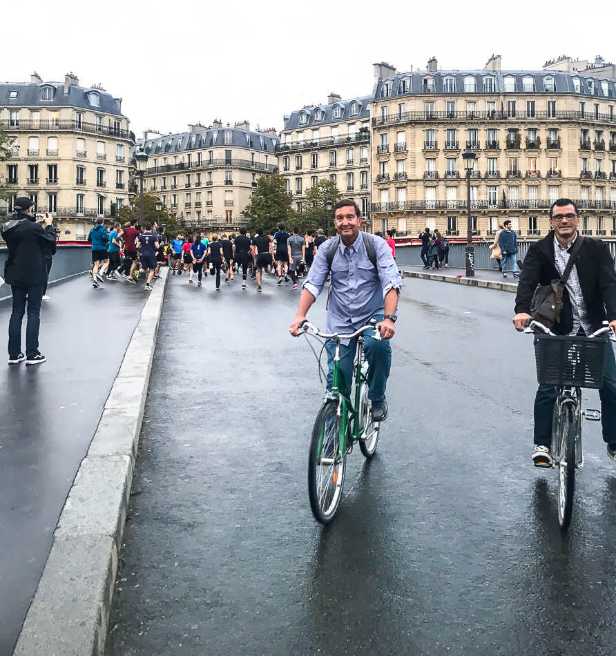 Bike Touring through Paris with All About Tours.