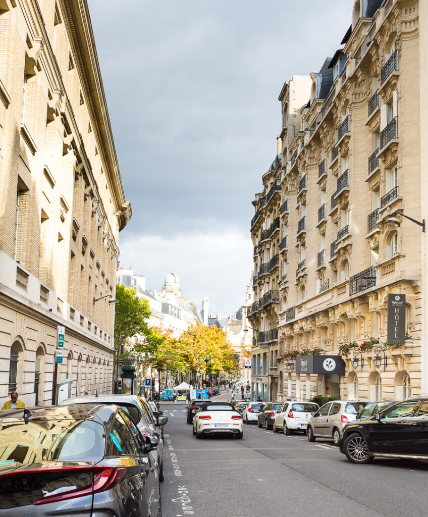 Rue de Vaugirad in Paris France where the Trianon Rive Gauche Hotel is located.