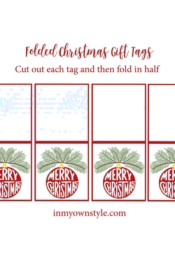 Folded-Christmas-Ornament-Gift-tags-free-printable