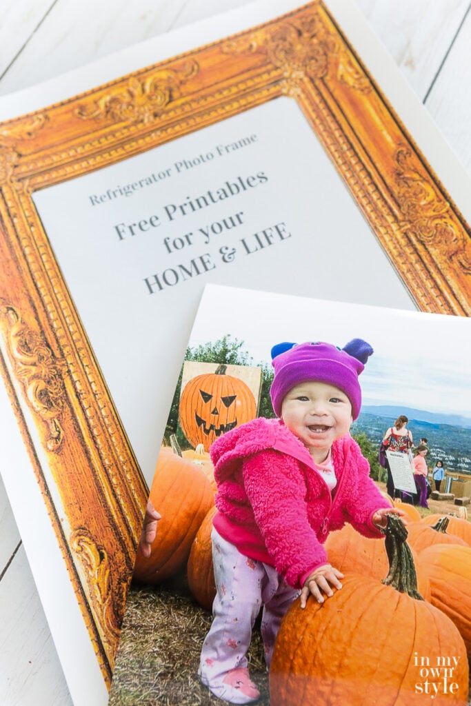 Free printable photo frame and photo