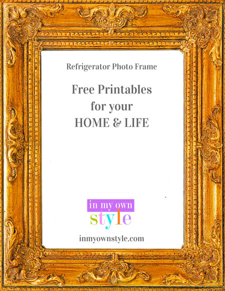 5x7 magnetic picture frame free printable