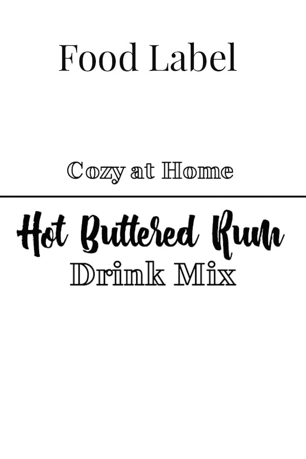 Hot-Buttered-Drink-Mix-Label