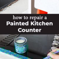 How to repair a painted kitchen counter
