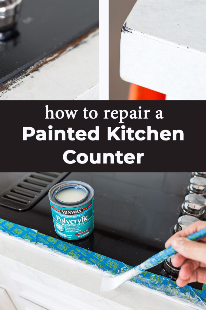 How to repair a painted kitchen counter
