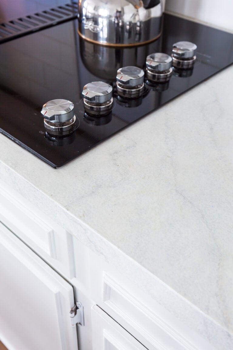 What does a white painted kitchen counter look like?