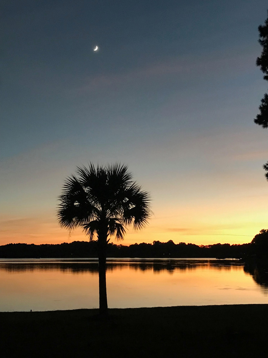 sunset on lake murray