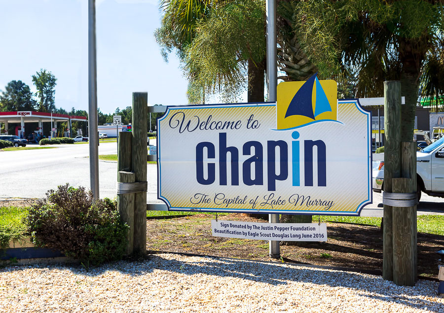 Welcome-to-Chapin-SC-sign