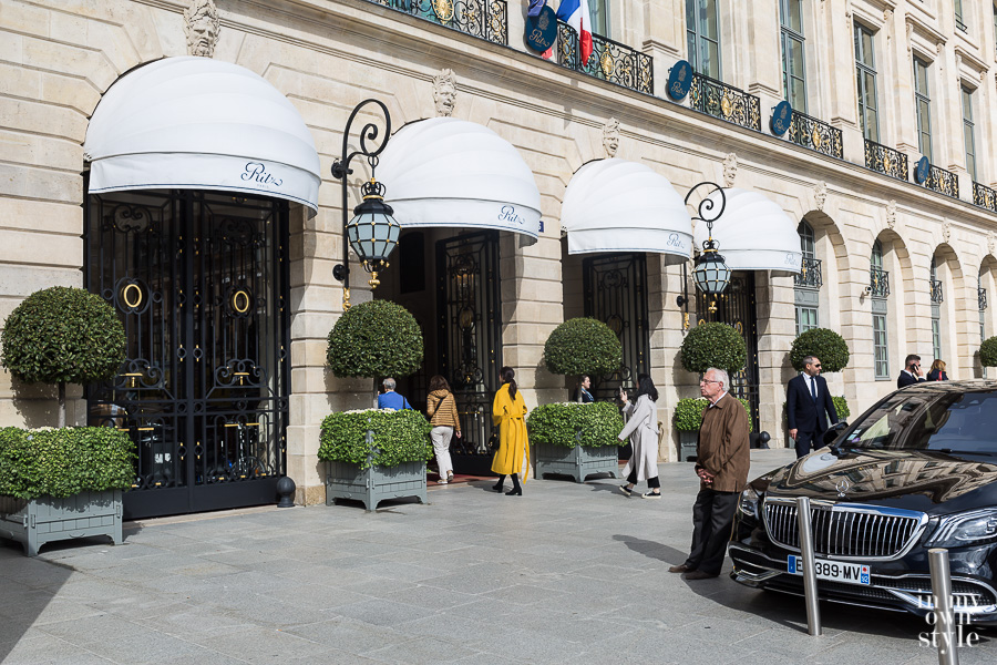 In front of the Ritz Paris