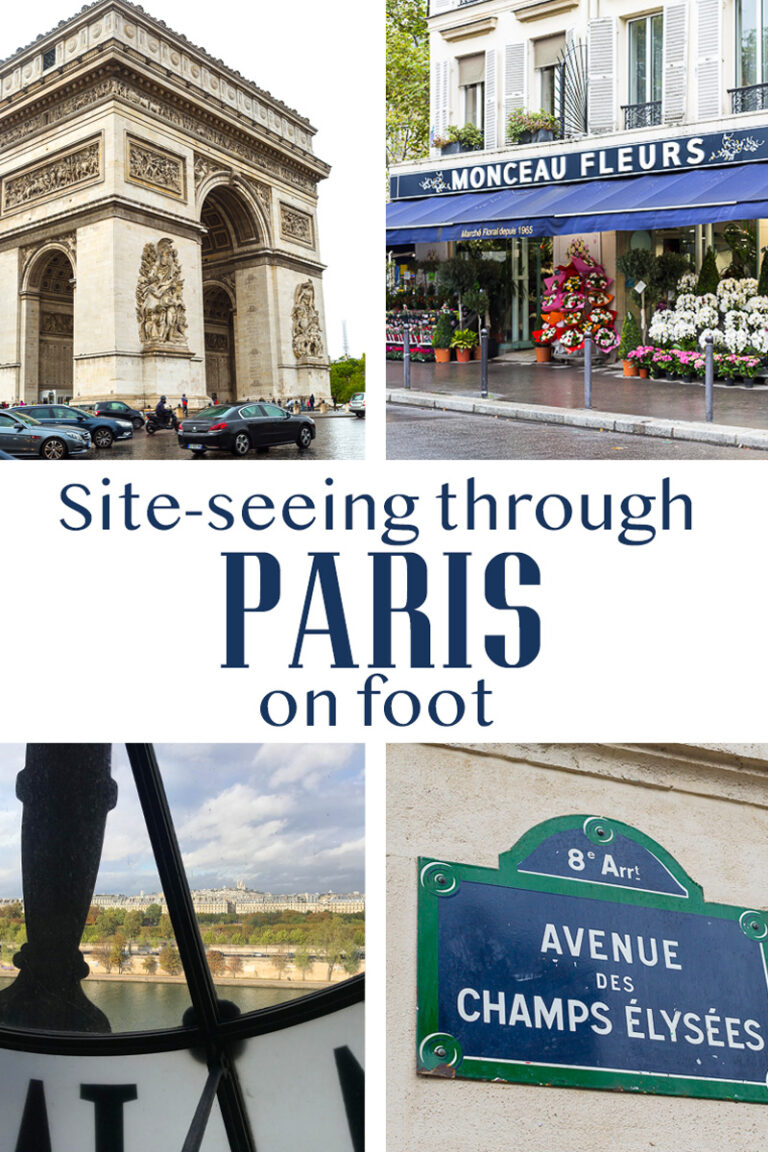 Reasons why you should tour Paris on foot and take walking tours through the city to not only see but get a feel for each part of the city. Best part it burns up all the calories from the baguettes, wine and chocolate you will be eating.