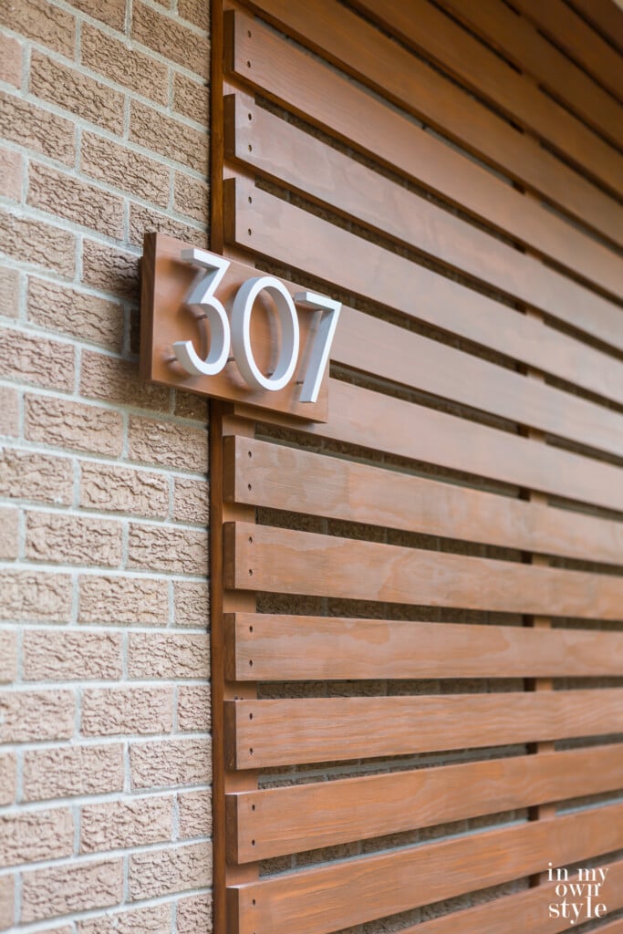 Aluminum floating house address numbers