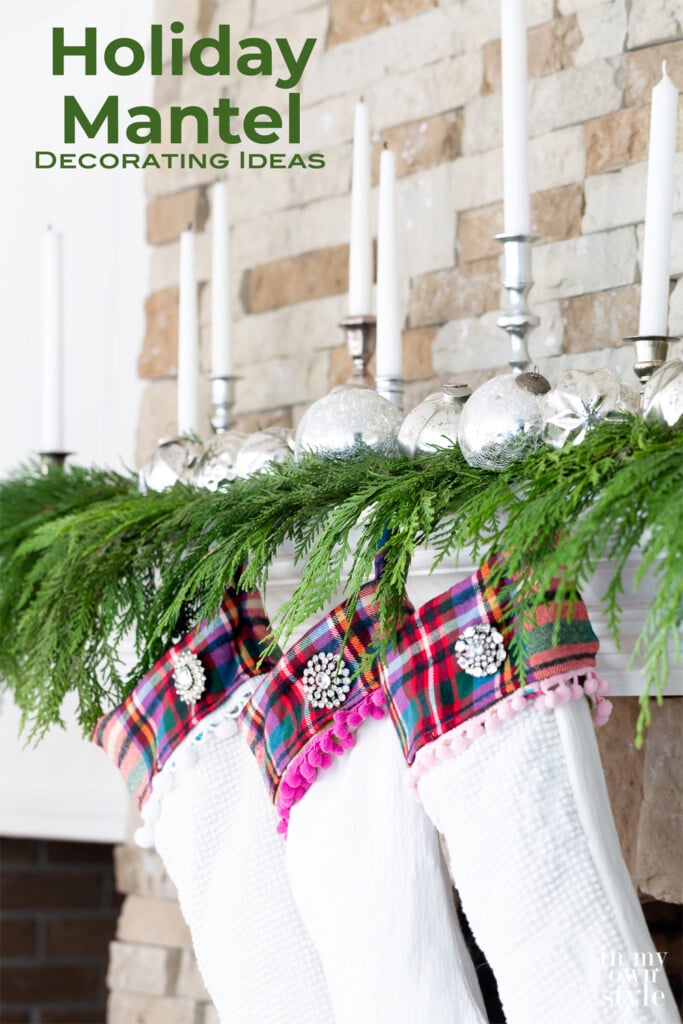 Holiday Mantel Decorating Ideas on a budget
