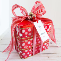 Gift wrapping ideas for Christmas cookies.
