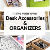 Make your own Desk Accessories and drawer dividers and organizers.