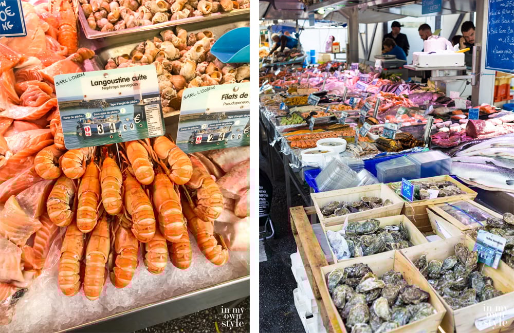 Fish Stalls at the Vernon France Farmer's Market.