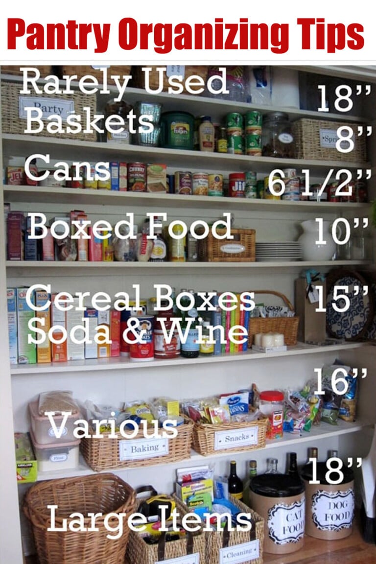 Kitchen pantry made from a coat closet.