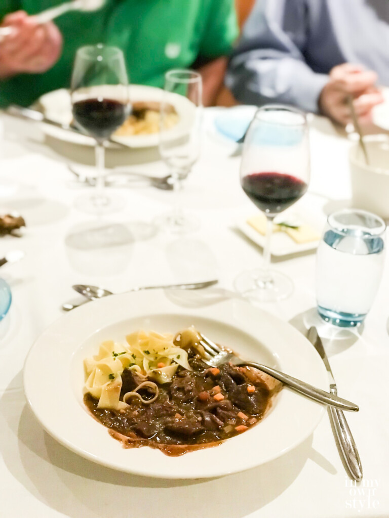 Dinner on Viking River Cruise