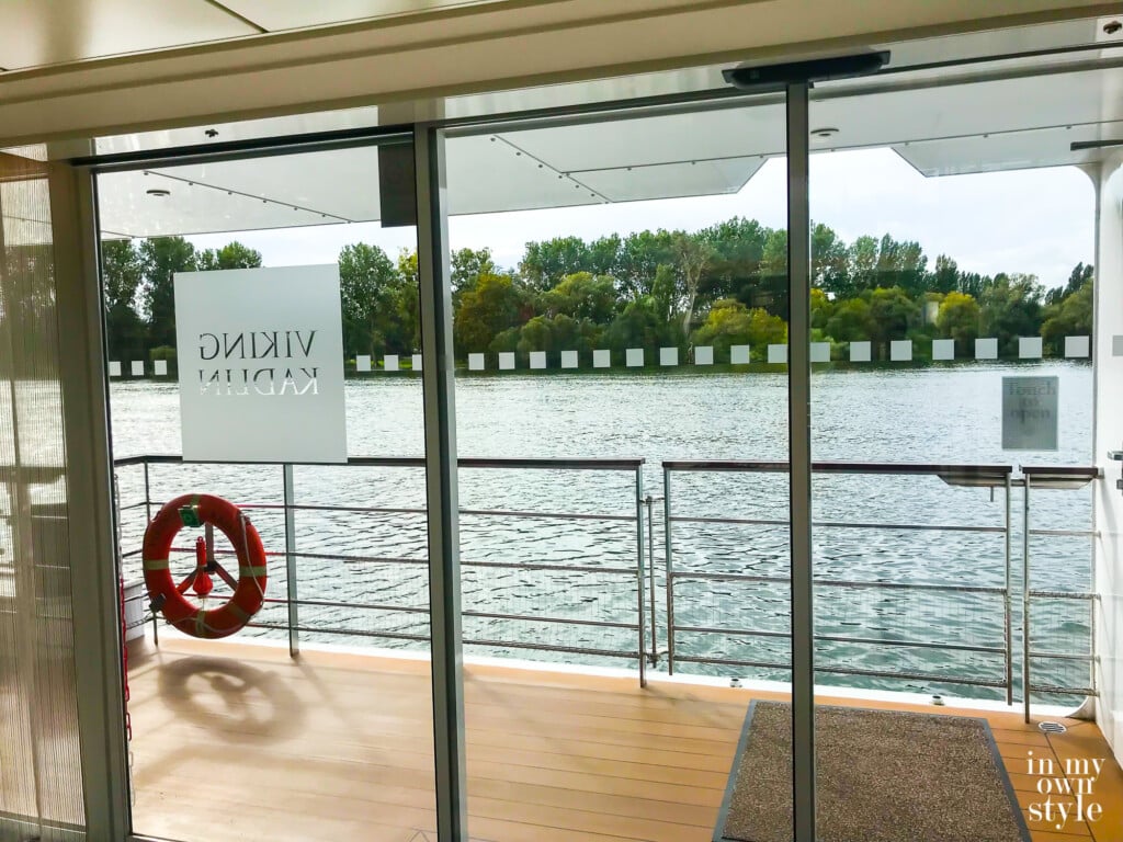 Lobby area of the Viking River Cruise ship Kadlin