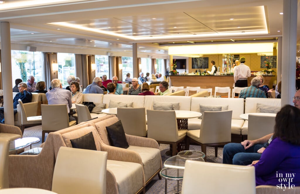 Lounge area Paris to Normandy Viking River Cruise