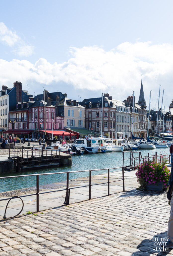 Honfleur Harbor near the coast of Normandy.