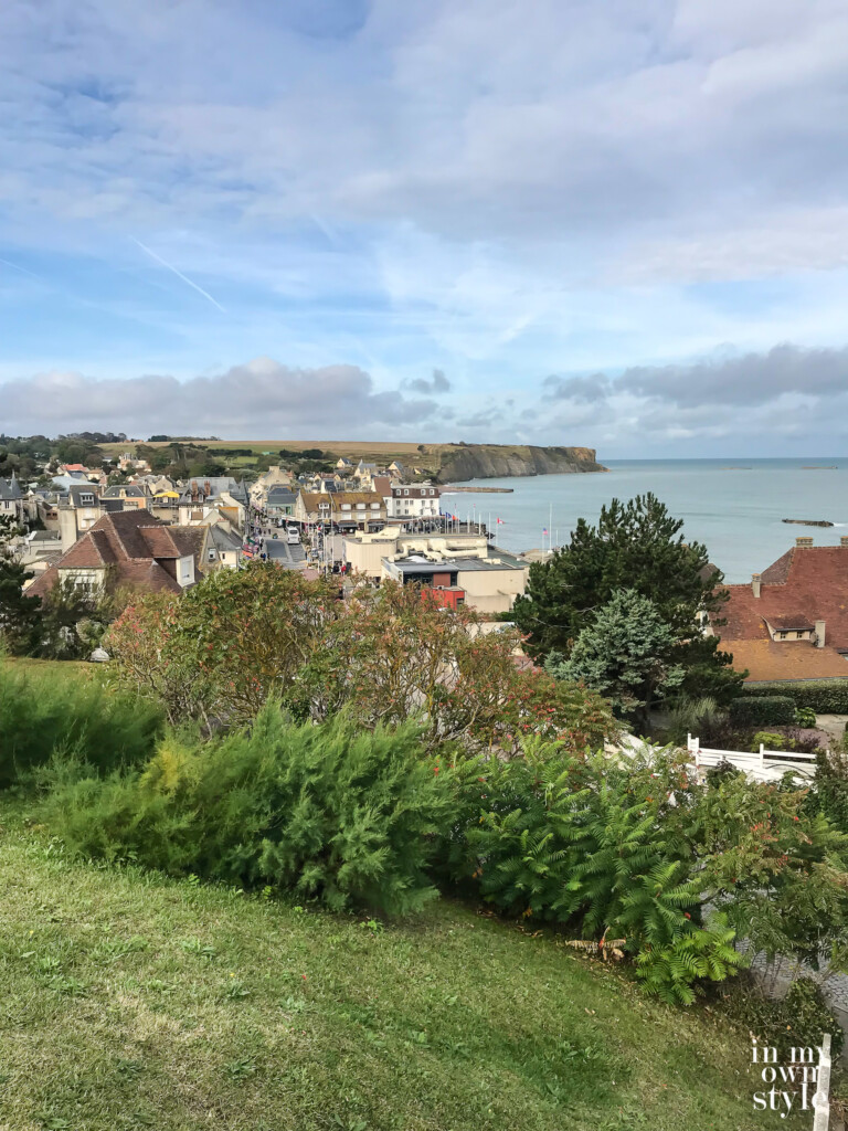 View of channel off the coast of Normandy