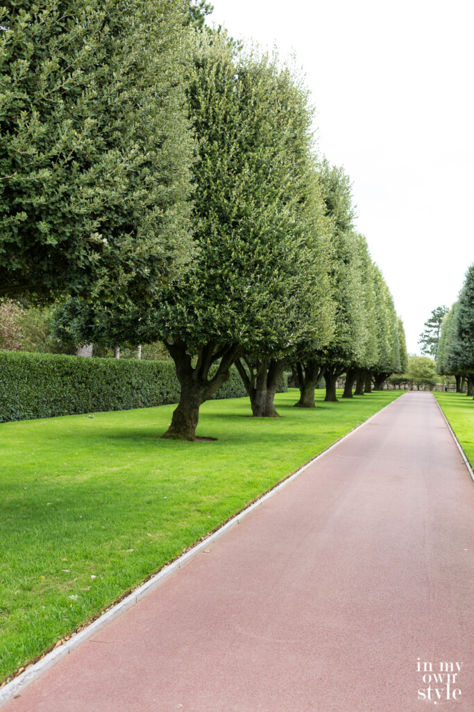 Walking path at the WW2 memorial in Normandy.