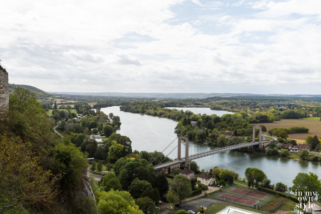 The Seine River valley in Les Andelys, France