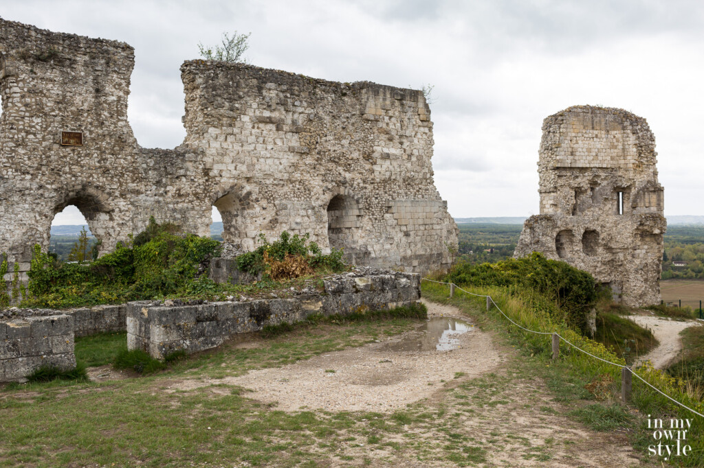 Inside the ruins of the Chateau Gaillard