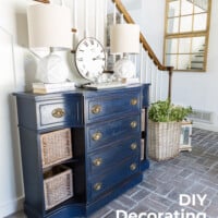 Entryway of house to start video home tour of bloggers home.