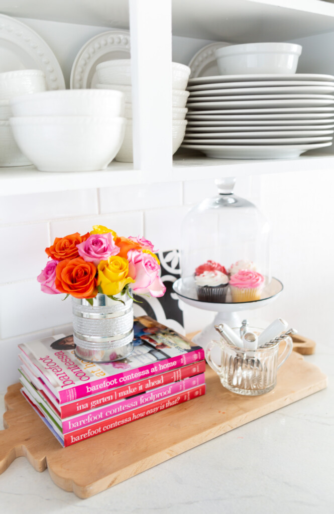 Small kitchen styling idea for counters