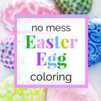Colorful Washi tape wrapped Easter Eggs