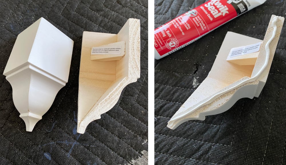 What type of molding to use around a plank ceiling.