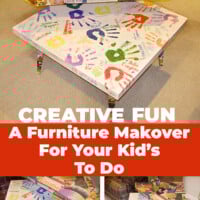 Furniture makeover idea for kids to do.
