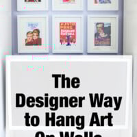 The interior designer way to hang art on walls.