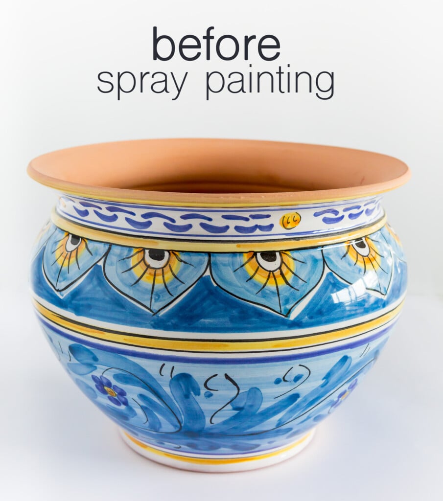 Can I Paint Glazed Ceramics like this planter.