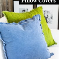 How to make a fringed edge pillow cover