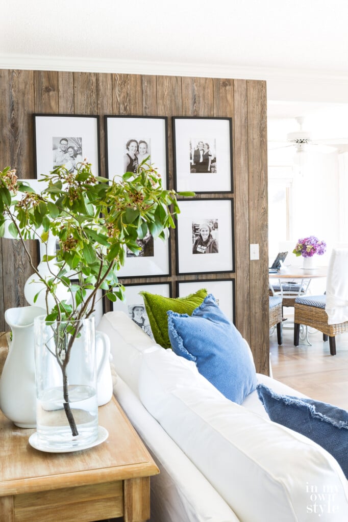Natural Spring Decor in Living Room
