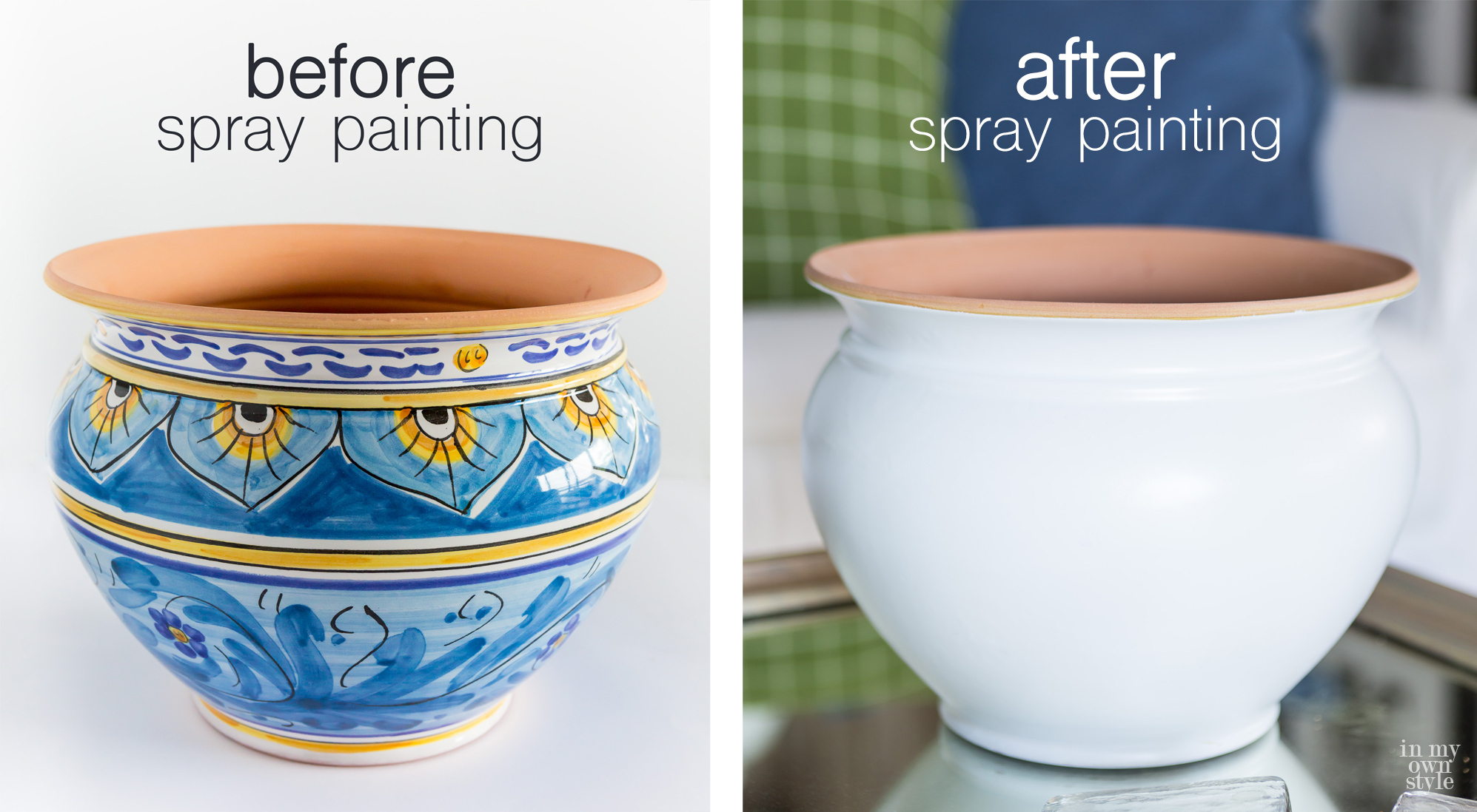 Before and After Planter Makeover