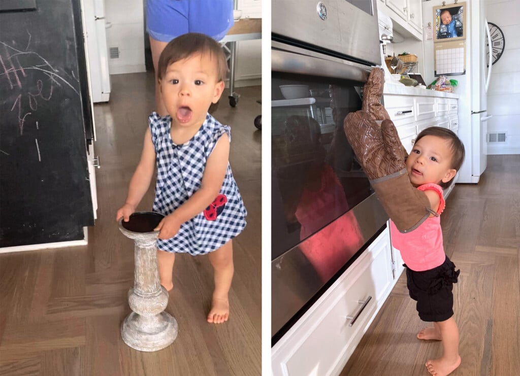 Granddaughter helping me decorate and bake.