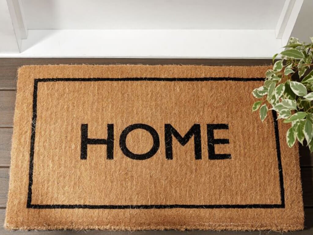 HOME outdoor doormat from Pottery Barn