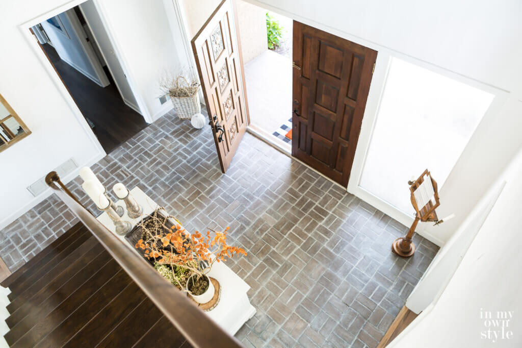 View of entryway from second floor.