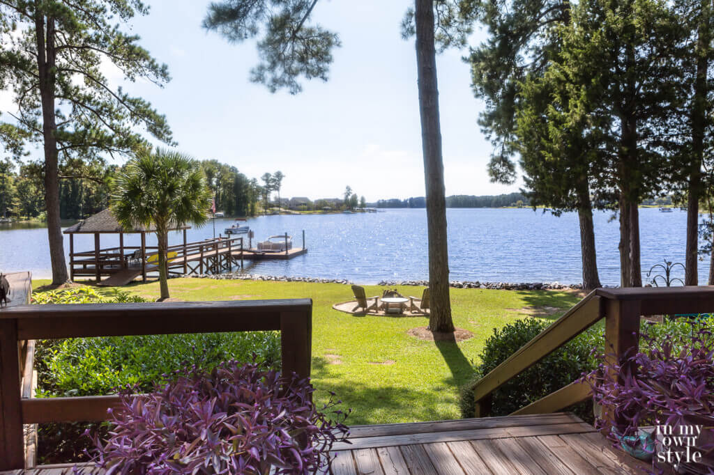 Lake view from house.