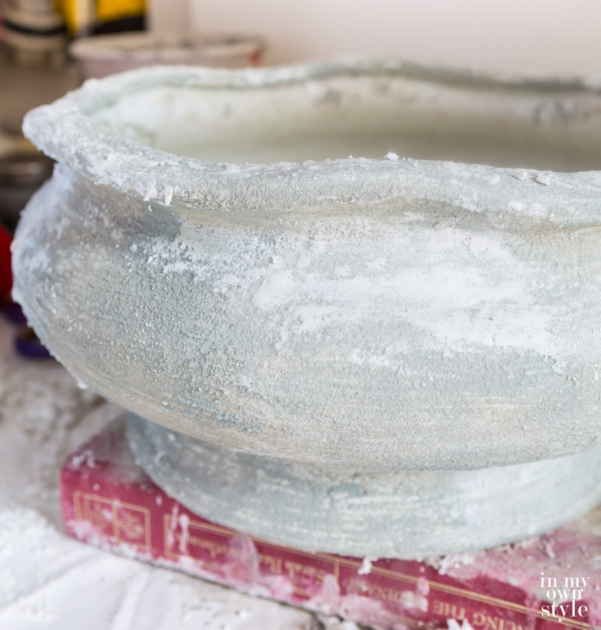 Rubbed on Spackle layer