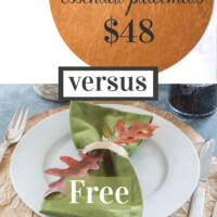 Food 52 placemats versus DIY placemats made for free.