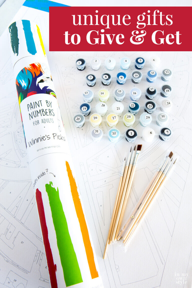 Winnie's Picks paint by number canvas