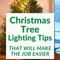 How to tips that will make adding lights to a Christmas tree easier.