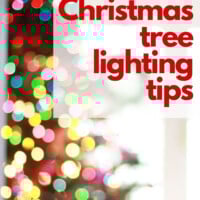 Christmas tree lighting tips